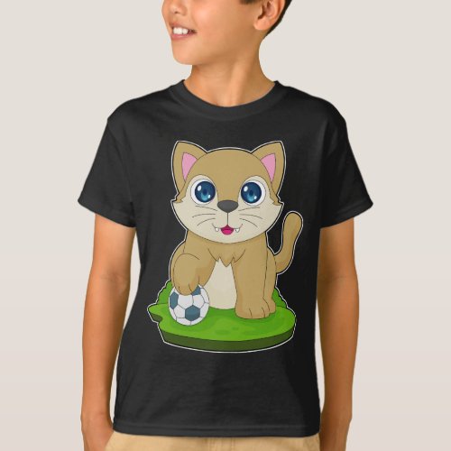 Cat Soccer player Soccer T_Shirt