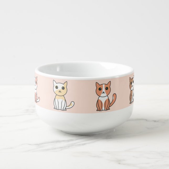 cat soup bowl (Front)