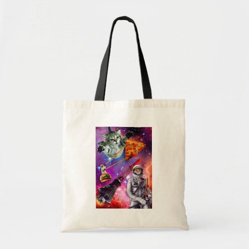 Cat Space Federation Funny  Tote Bag