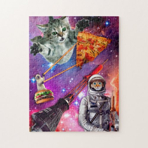 Cat Space Federation Poster Jigsaw Puzzle