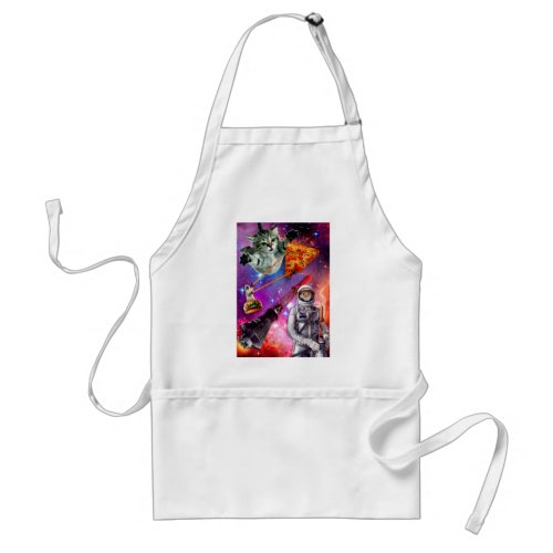 Cat Space Federation T_Shirt Adult Apron