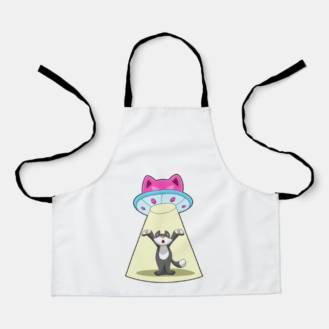 Cat Spaceship Apron (Front)