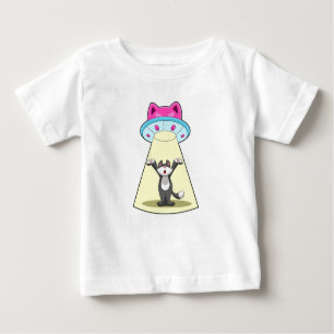 Cat Spaceship Baby T-Shirt