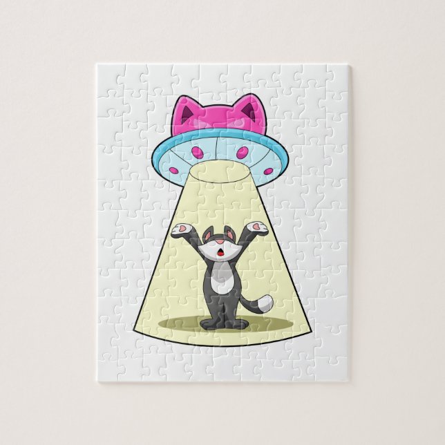 Cat Spaceship Jigsaw Puzzle (Vertical)