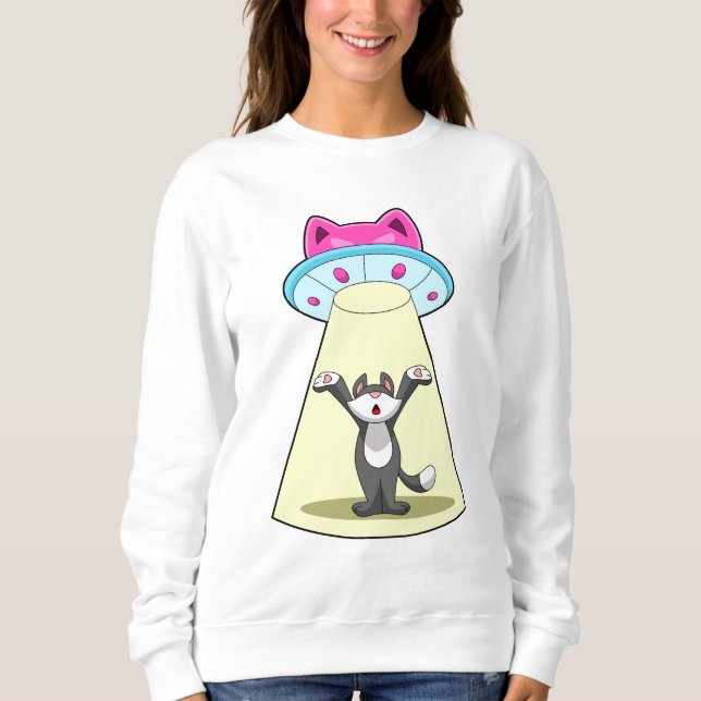 Cat Spaceship Sweatshirt (Front)