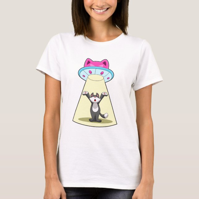 Cat Spaceship T-Shirt (Front)