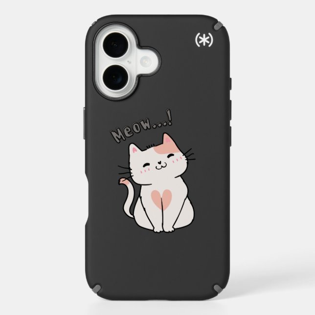 cat speck iPhone case (Front)