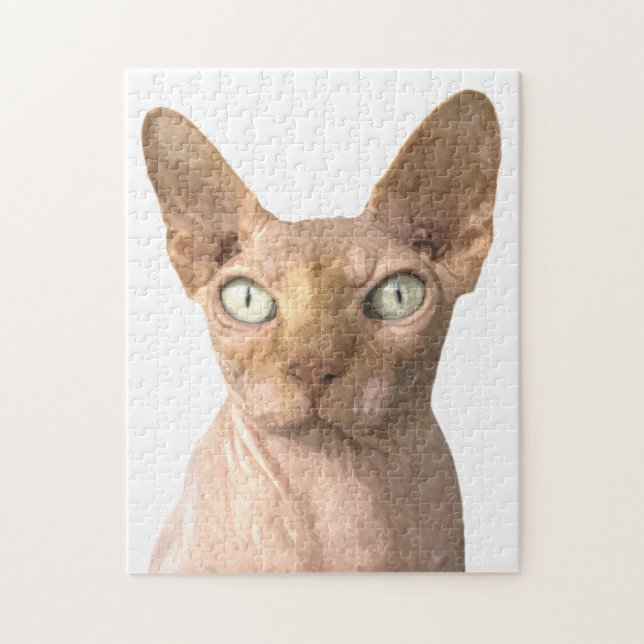 Cat Sphynx Portrait Jigsaw Puzzle (Vertical)