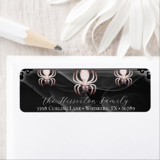 Cat Spiders Return Address Label