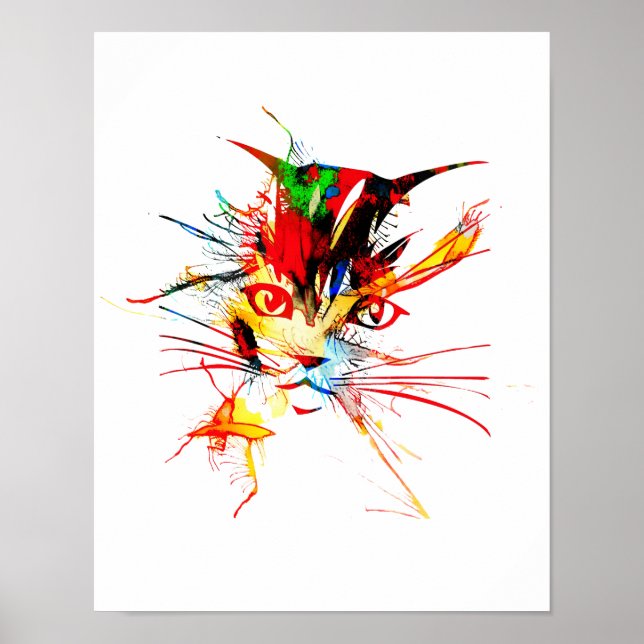 Cat splatter poster (Front)