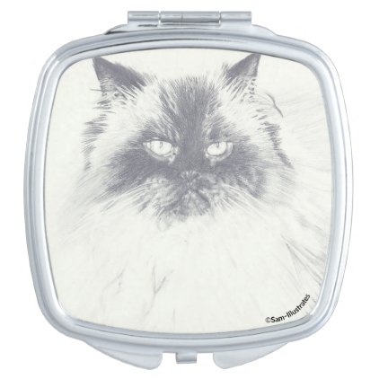 Cat Square Compact Mirror