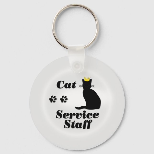 Cat Staff Keychain (Front)