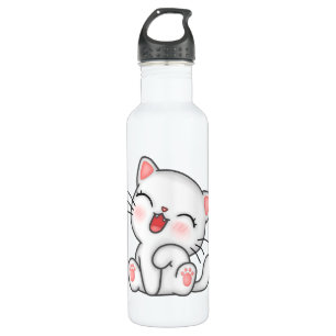Cat Stainless Steel Water Bottle