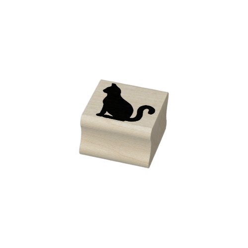 Cat stamp cute pet kitty animal lover rubber stamp