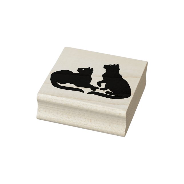 Cat Stamps Cute Cat Lover Rubber Stamps (Stamp)