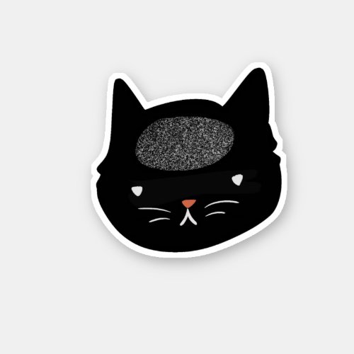 Cat Static Brain Sticker