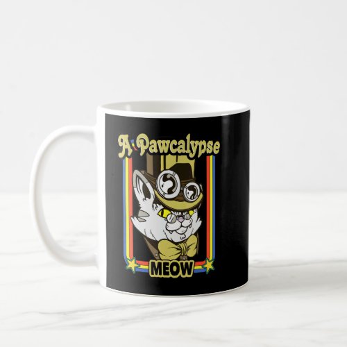 Cat Steampunk _ A Pawcalype Meow _ Retro Steam Pun Coffee Mug