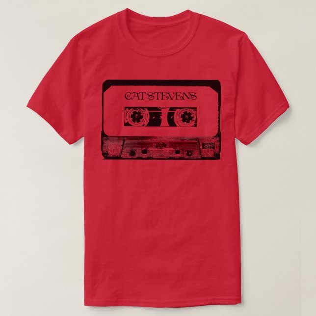 Cat Stevens Cassette Tape T-Shirt (Design Front)