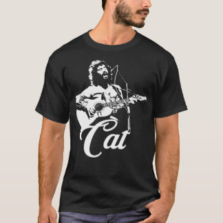 Cat Stevens - Pochoir blanc T-shirt essentiel.png