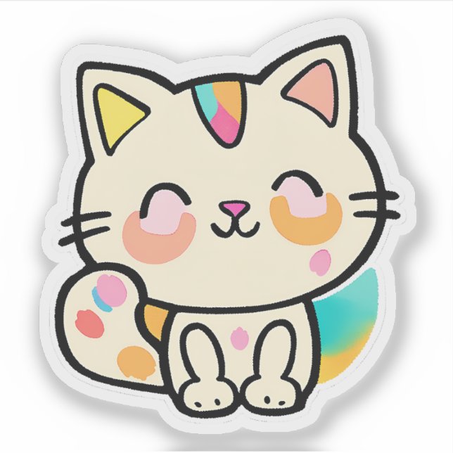 Cat sticker  (Front)