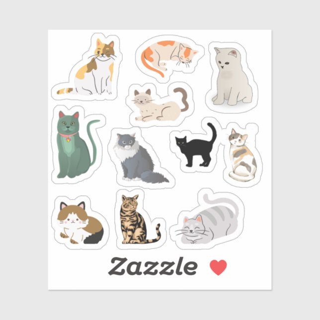 Cat Stickers (Sheet)