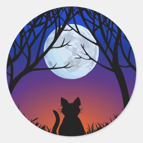 Cat Stickers Fun Halloween Cat Stickers Cat Lover