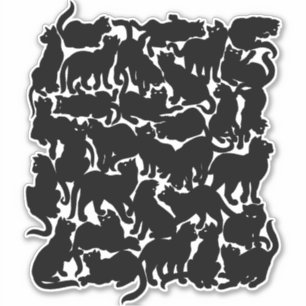 Cat Stickers Personalized Black Cat Decals Sticker