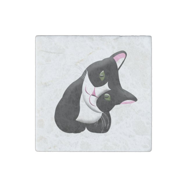 Cat Stone Magnet (Front)