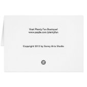 Cat "STOP READING THIS CARD & FEED ME" Card (Back Horizontal)