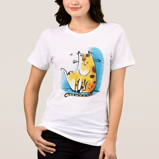 Cat Stories on Your T-Shirt Tri-Blend Shirt (Front)