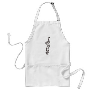 Cat Stretch! Adult Apron