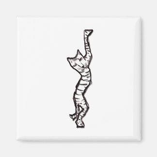 Cat Stretch (no frame) by Cussdum Designs Magnet