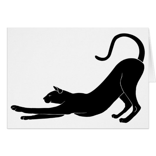 Cat Stretching Cards (Front Horizontal)