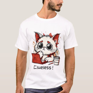 Cat Studying || Clueless ! T-Shirt