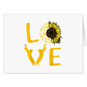 Cat Sunflower Gifts For Cat Lovers Cat Mom Card