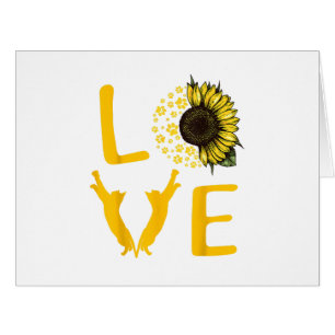 Cat Sunflower Gifts For Cat Lovers Cat Mom Cards