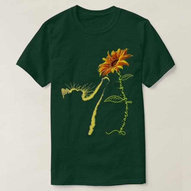 Cat Sunflower Gifts For Cat Lovers Cat Mom Cat Lad T-Shirt (Design Front)