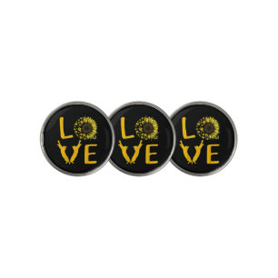 Cat Sunflower Gifts For Cat Lovers, Cat Mom Golf Ball Marker