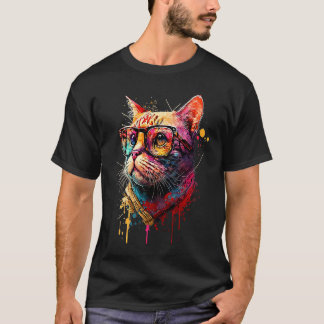 Cat Sunglasses Heart Cute Kitten Kitty Cat 8 T-Shirt