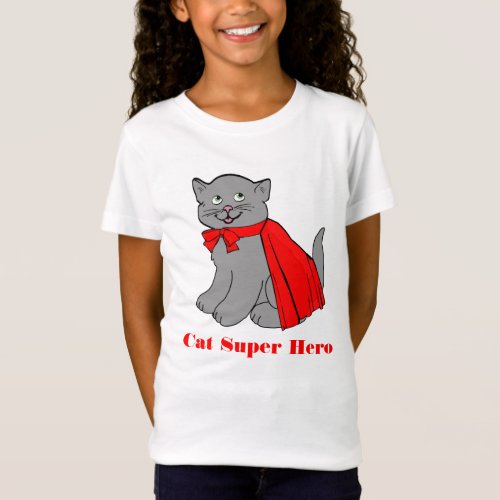 Cat Super Hero T_shirt