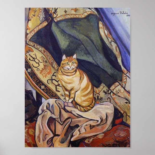 Cat, Suzanne Valadon Poster (Front)