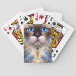 Cat Symmetrical Features Focused Eyes Full Playing Cards at Zazzle