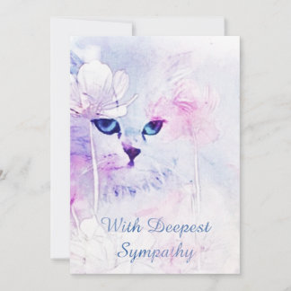 Cat Sympathy Card