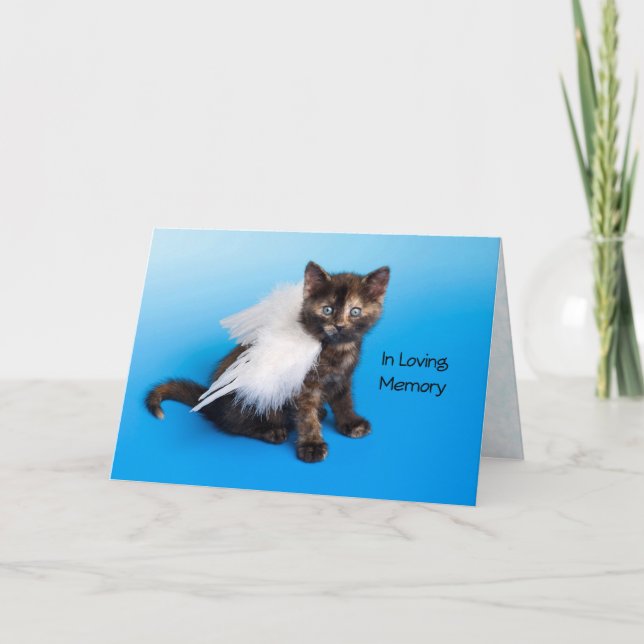 Cat Sympathy Card—In Loving Memory Card (Front)