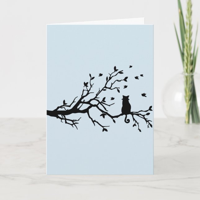 Cat Sympathy Card Memorial Rainbow's End Poem Pet (Front)