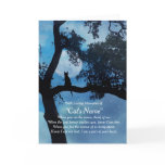 Cat Sympathy Custom Name Sympathy Card Cat Sympathy Custom Name Sympathy Card