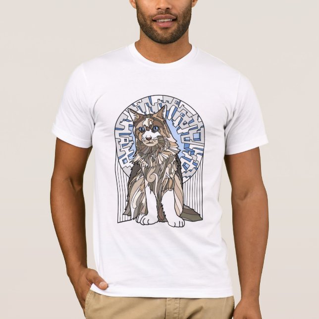 Cat T-shirt, ネコ T-シャツ T-Shirt (Front)