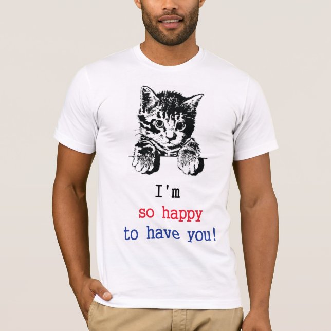 cat t-shirt daddy-cat tshirts funny (Front)