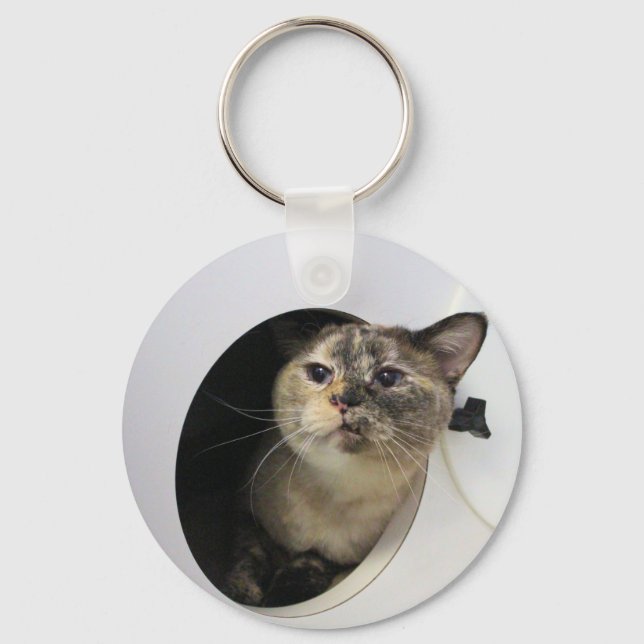 Cat  T-Shirt Keychain (Front)