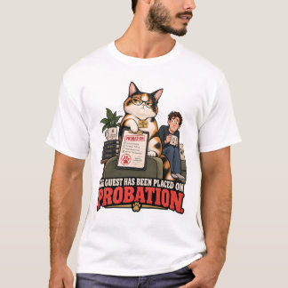 Cat T-Shirt - The Guest Has Been Placed On Probati